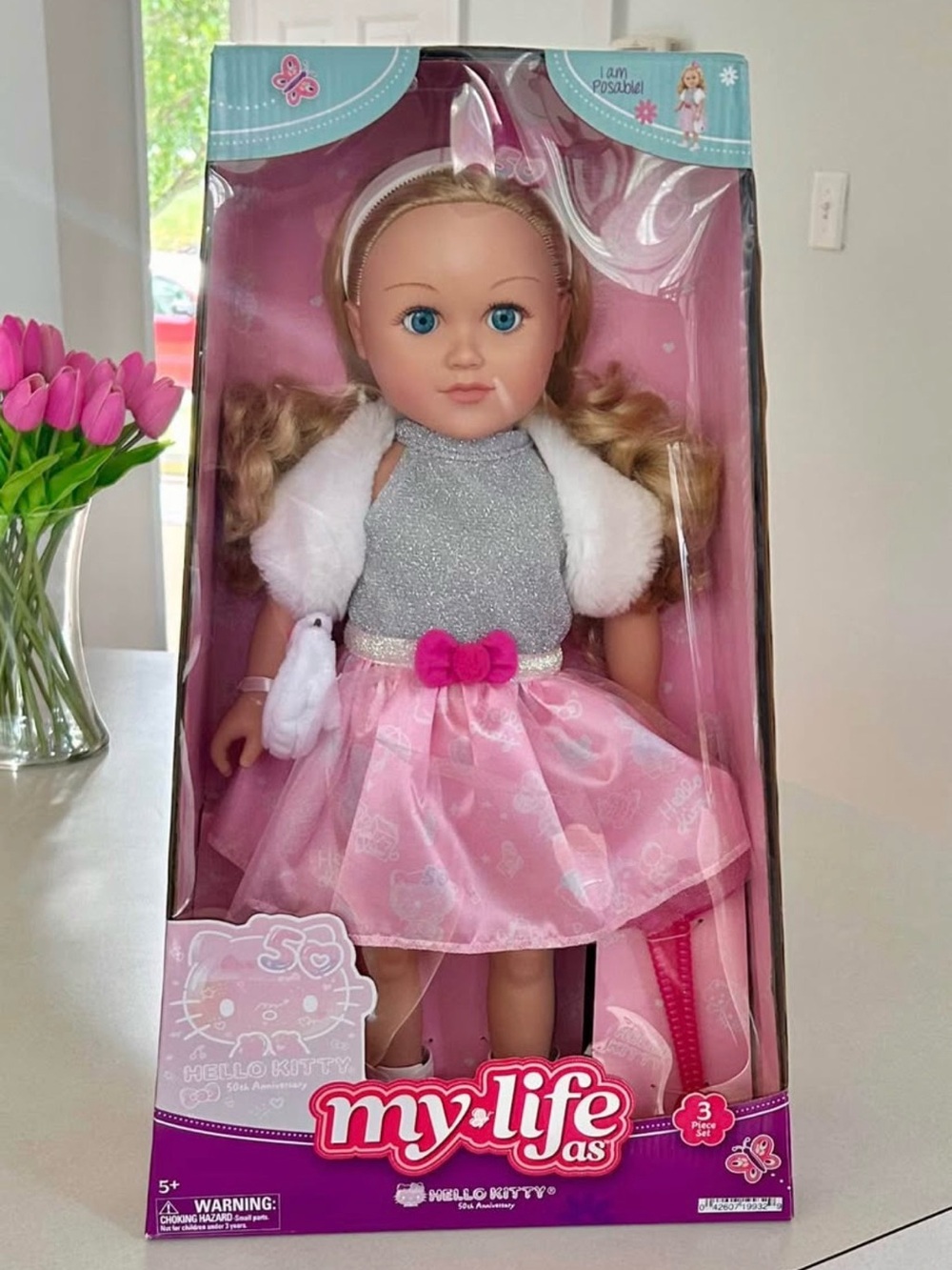 My Life As Hello Kitty 50th Anniversary Doll Blonde 18” New in Box